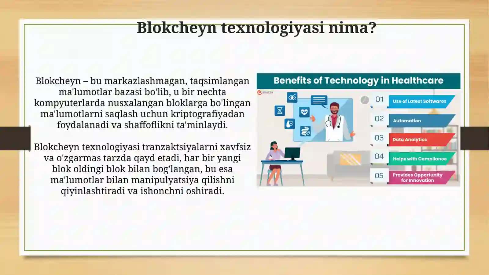 Tibbiyotda blokcheyn texnologiyalarining qo'llanish imkoniyatlari 4