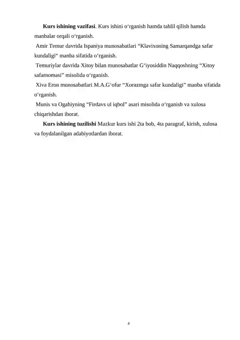 O‘RTA OSIYODAGI SULOLALARNING QO‘SHNI DAVLATLAR BILAN ALOQALARI TAVSIFI 4