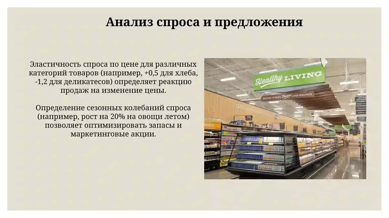 Экономический анализ продуктового магазина 4