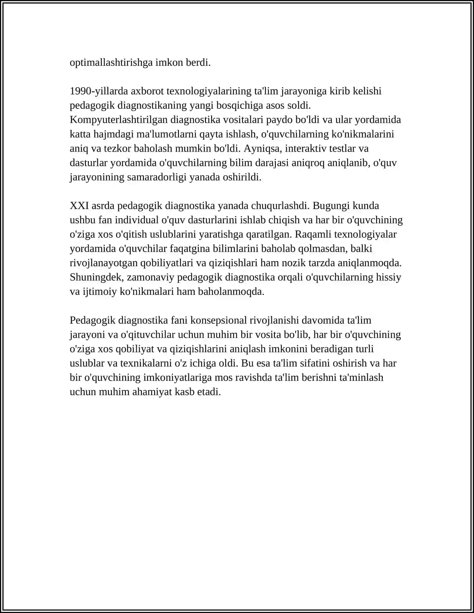PEDAGOGIK DIAGNOSTIKA FANINING RIVOJLANISH TARIXI 4