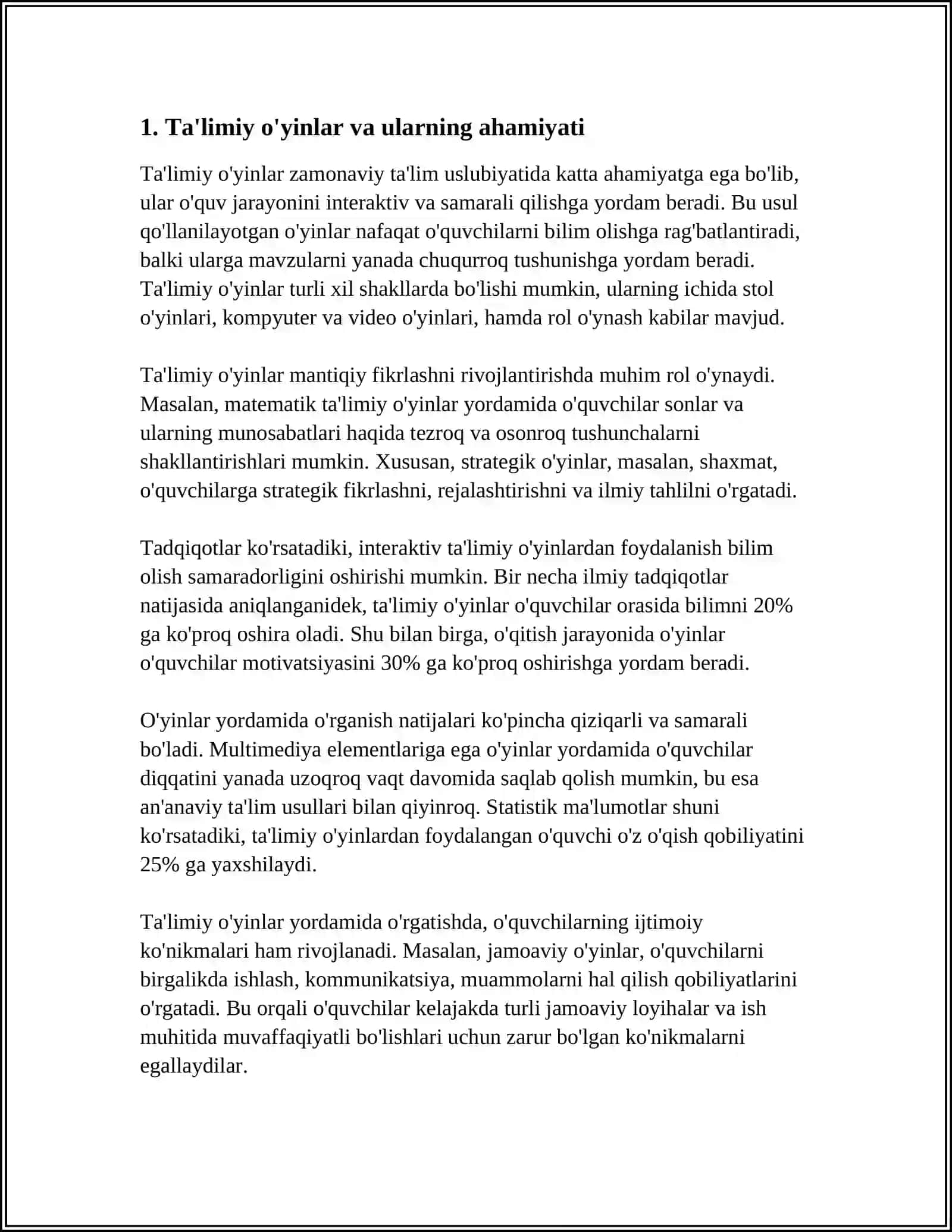 MAKTABGACHA TALIM TASHKILOTI TARBIYACHISINING BOLALAR RIVOJLANISH XARITASI YUZASIDAN 4