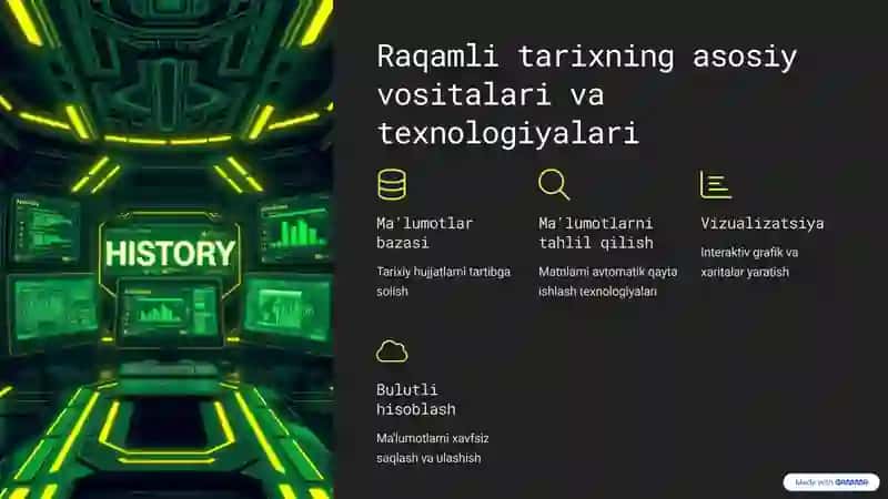 Raqamli tarix faniga kirish: Maqsad va vazifalar 4