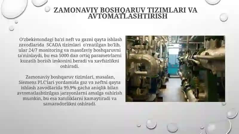 Tabiiy gaz va neftdan uglevodorodlarni ajratib olish uchun zamonaviy assimilyatsiya uskunalari 4