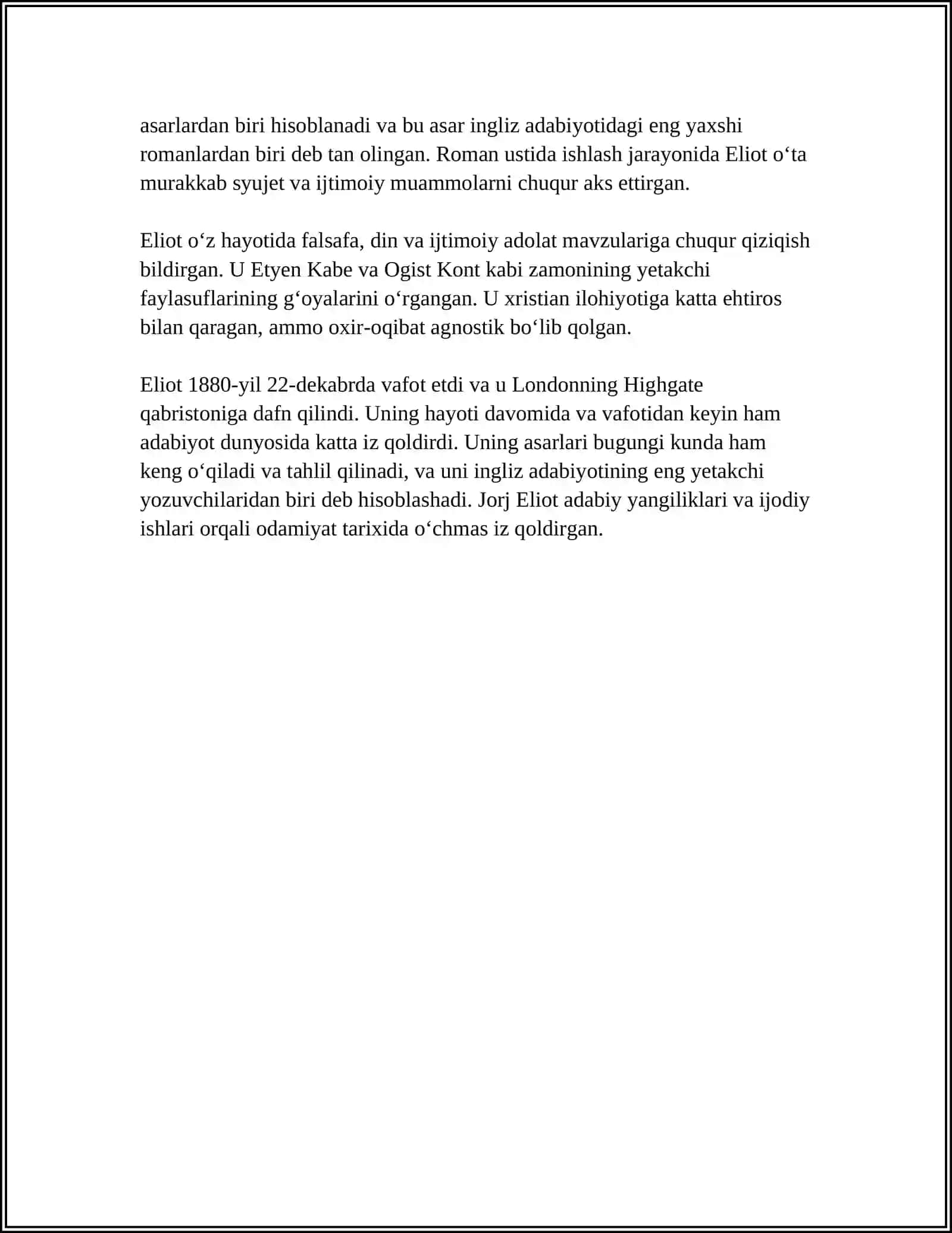J.ELIOT IJODIDA INGLIZ IJTIMOIY HAYOTNING AKS ETSHI 4