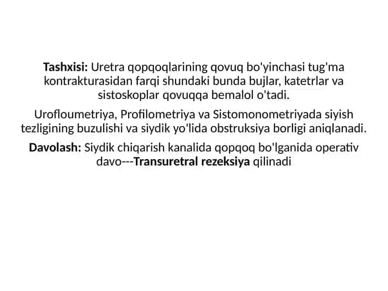 uretra va moyaklar tug'ma nuqsonlari, gipospadiya, epispadiya va moyaklarnomaliyalari 4