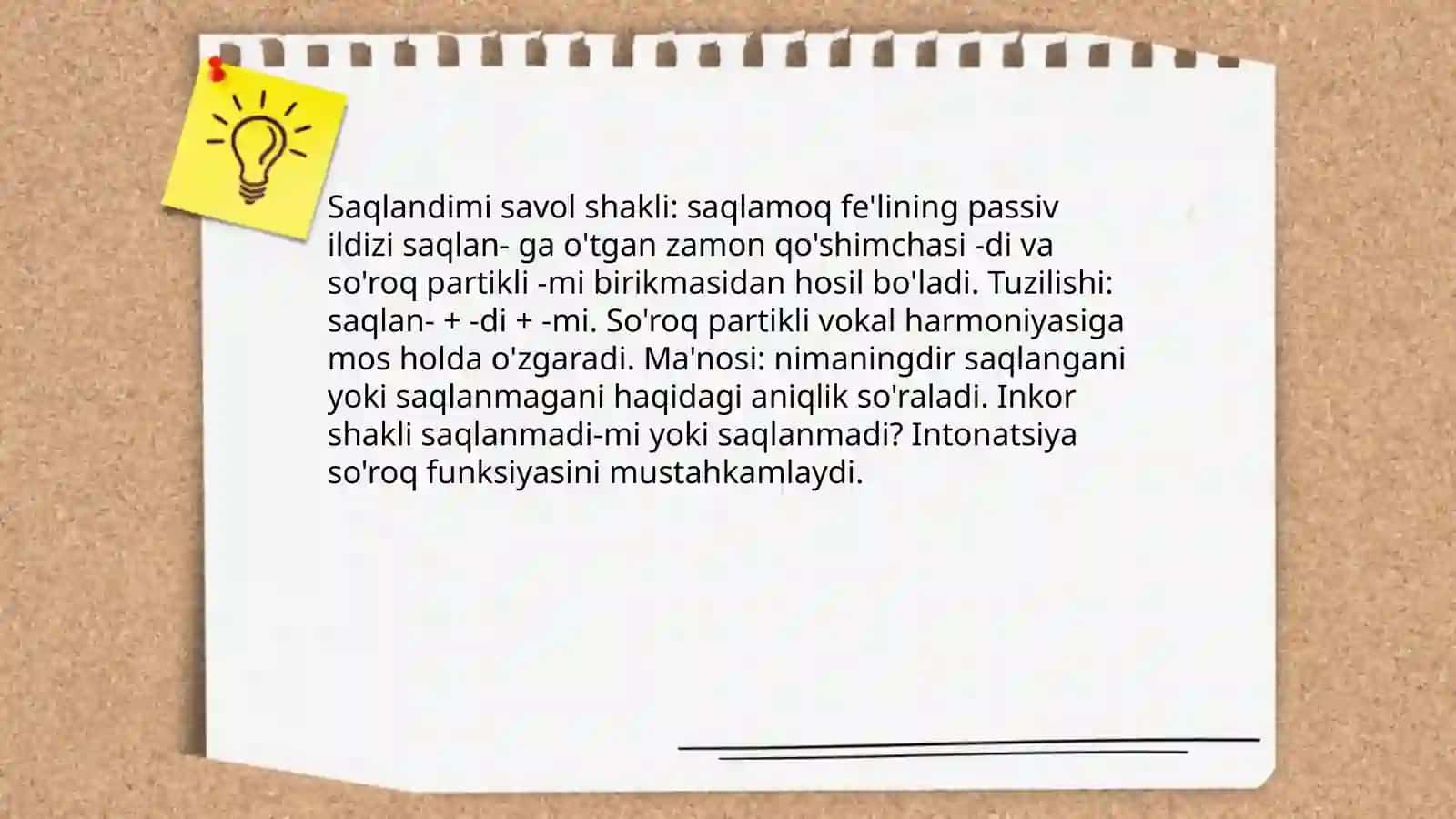 "Saqlandimi" soʻzining maʼnosi va etimologiyasi 4