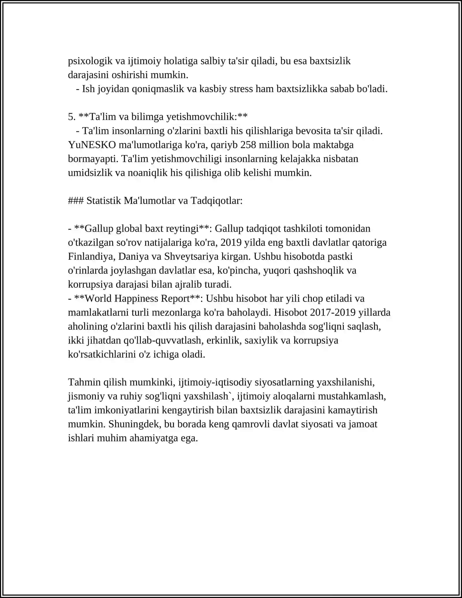 A.FITRATNING RAXBARI NAJOT RISOLASIDAGI BAXTSIZ ODAMLARNING IKKI TAYIFASI OYIDA QARASHLAR BUYICHA ESSE TAYORLASH 4