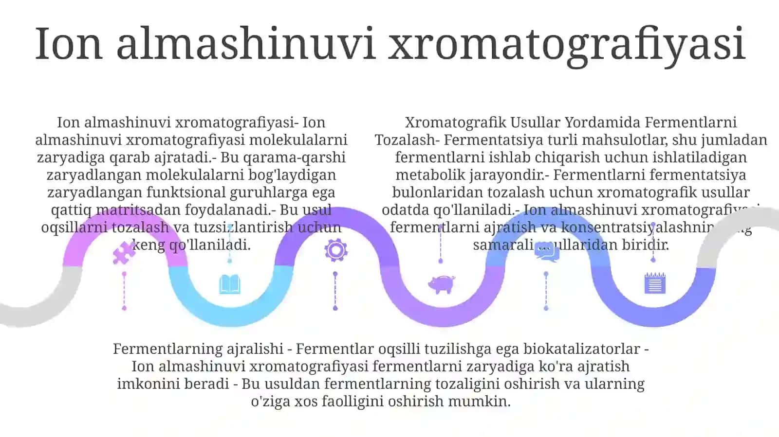 Xromatografik Usullar Yordamida Fermentlarni Tozalash 4