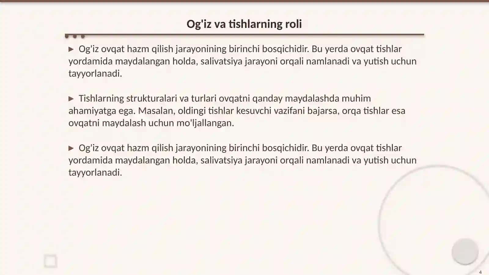 Ovqat hazm qilish aʼzolari 4