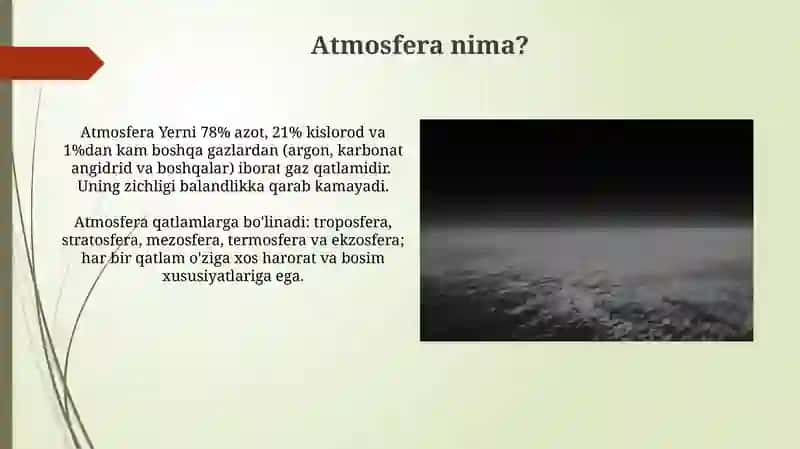 Atmosfera va uning tarkibi 4