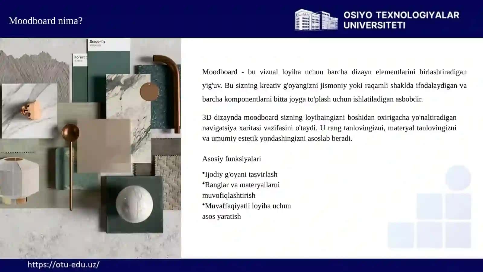 3D LOYIHALASHDA MOODBOARD TAYYORLASH 4