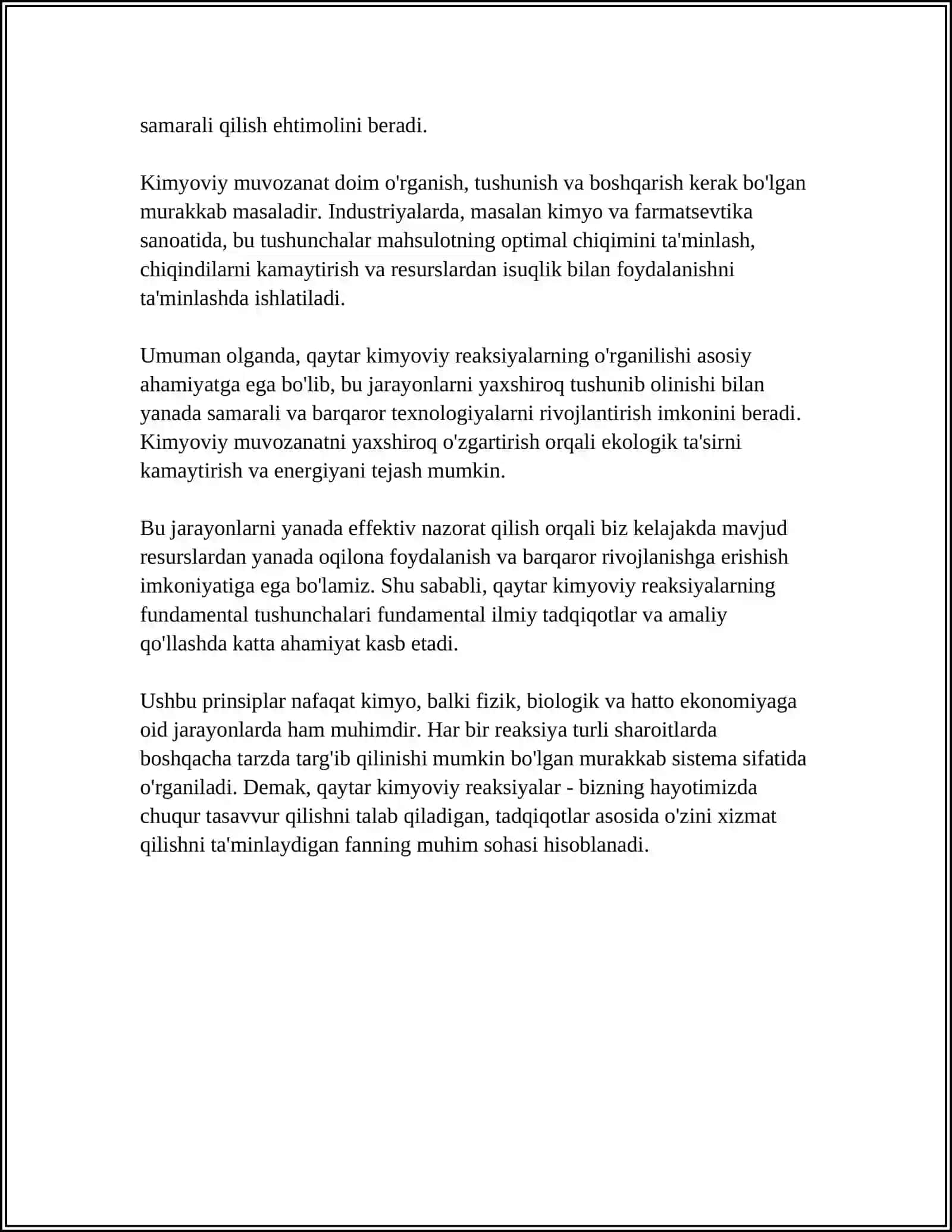 Qaytar va Qaytmas Kimyoviy Reaksiyalar 4