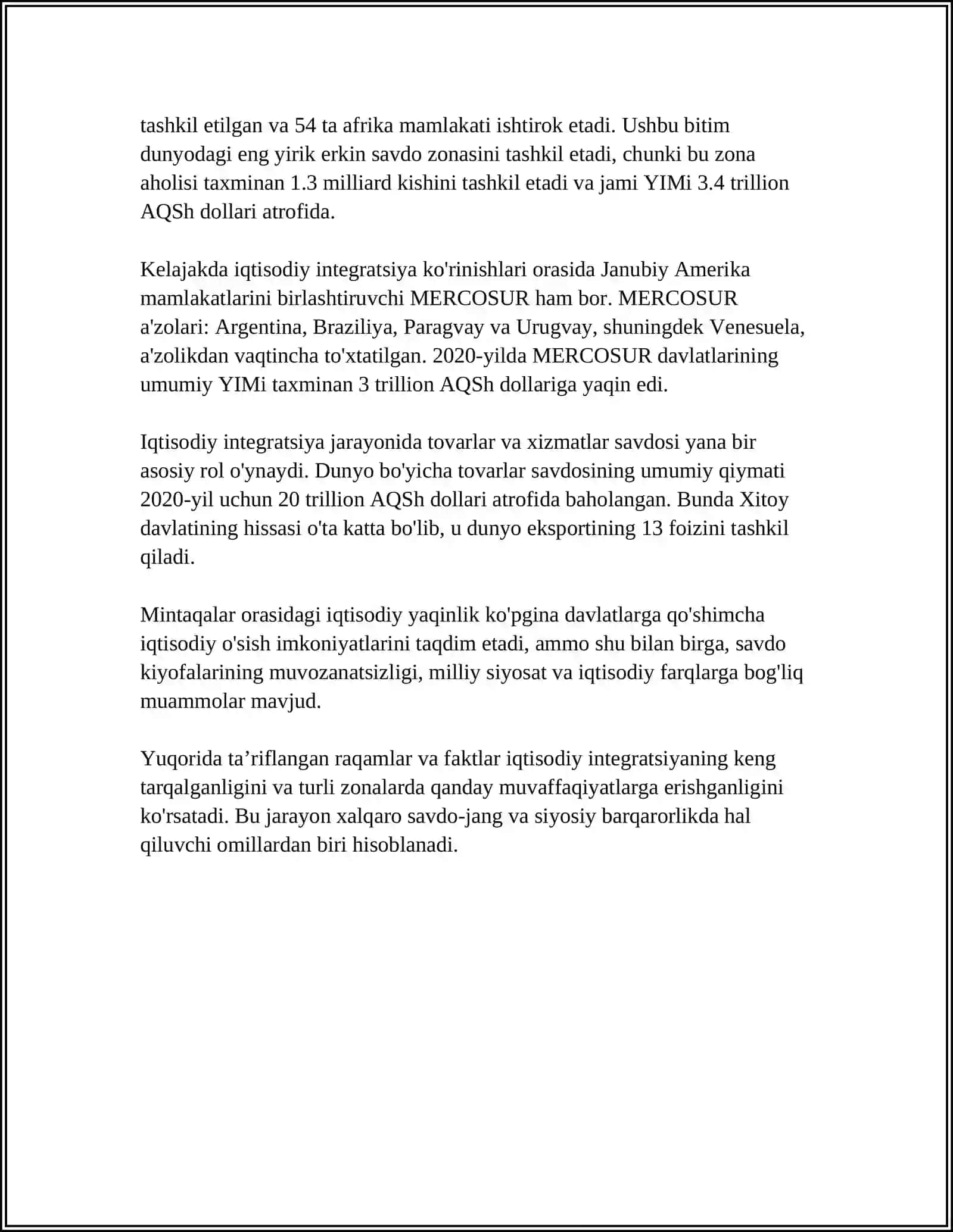 RIVOJLANAYOTGAN MAMLAKATLAR IQTISODIYOTINING RIVOJLANTIRISH STRATEGIYALARI 4