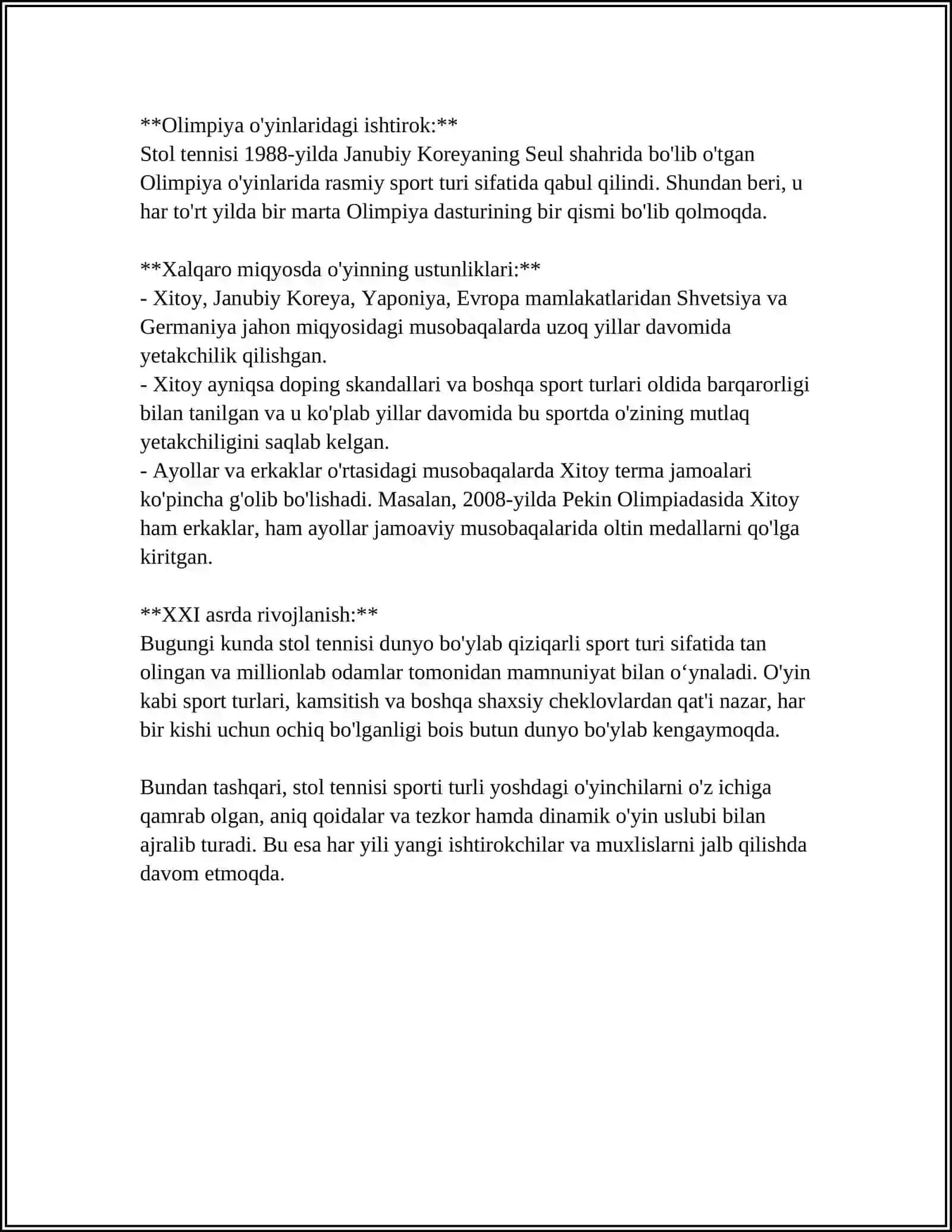 STOL TENNISI 4