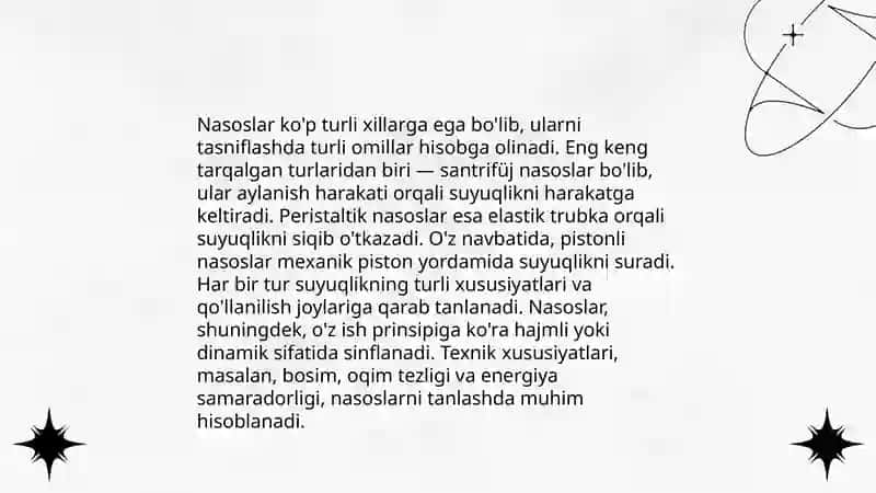 Past vakum olish mexanikasi va siyalik nasoslar 4