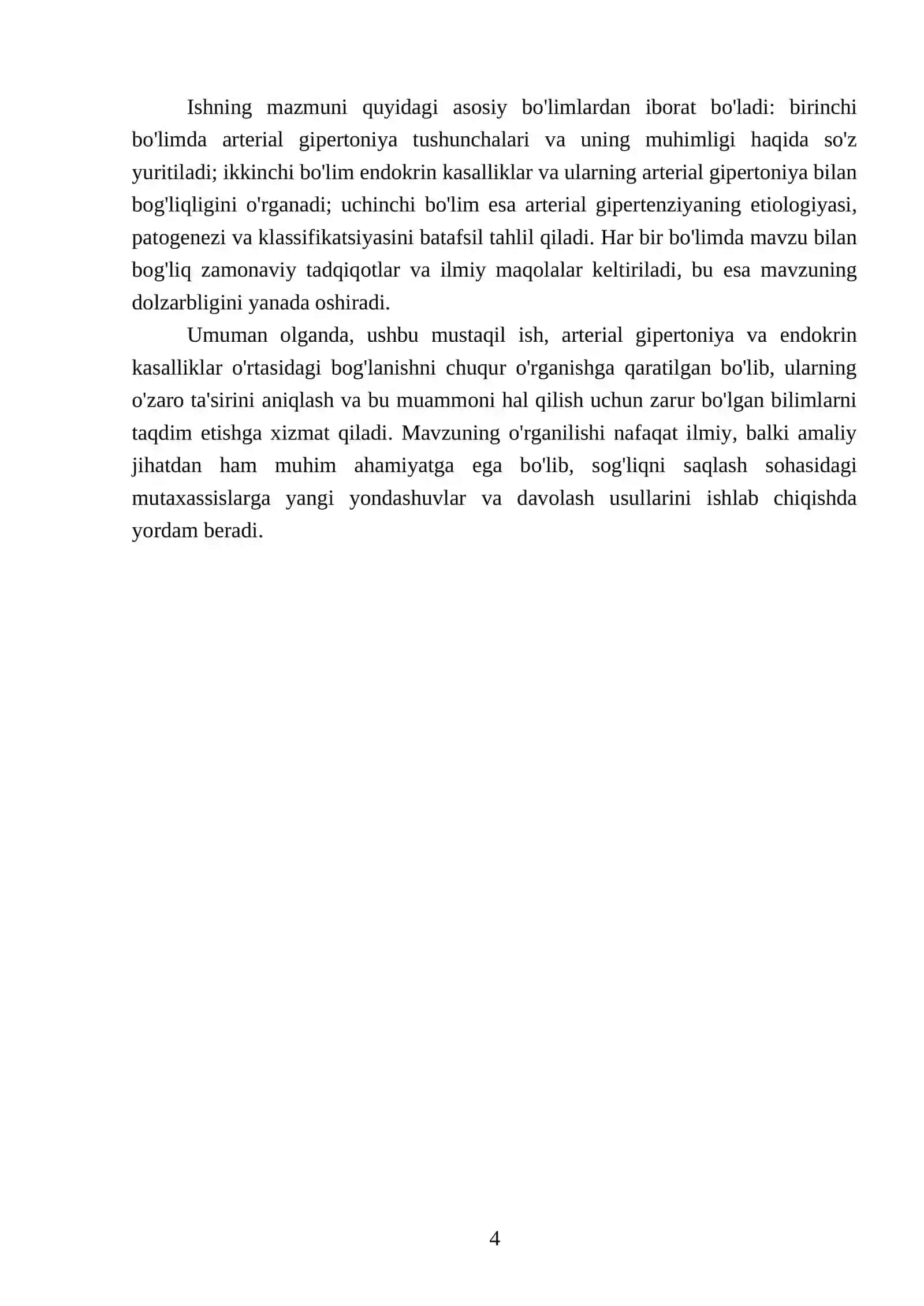 Arterial gipertoniya va endokrin kasalliklarrida kuzatiladigan arterial gipertenziya etiologiyasi, patogenezi va klassifikasiyasi 4
