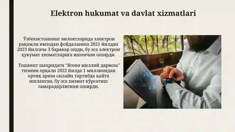 Raqamli iqtisodiyotning Oʻzbekistondagi rivojlanishi 4