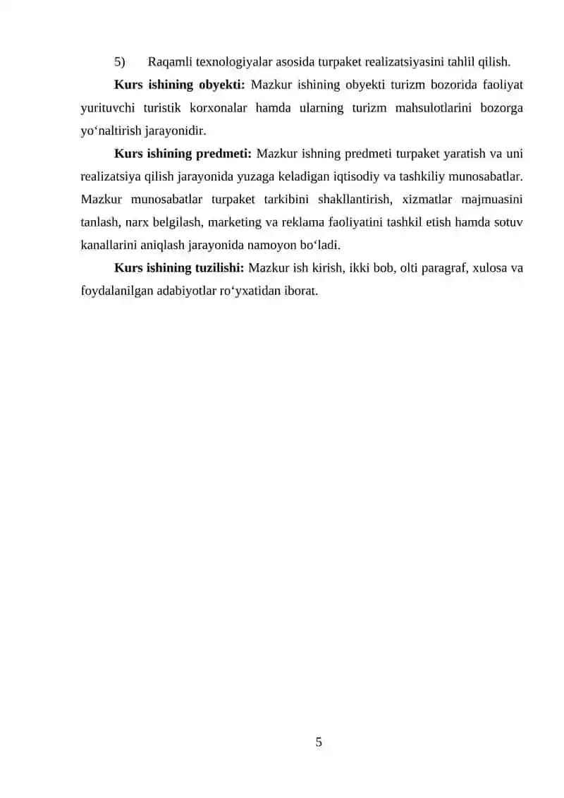 TURPAKET YARATISH VA UNI REALIZATSIYA QILISH JARAYONI 4