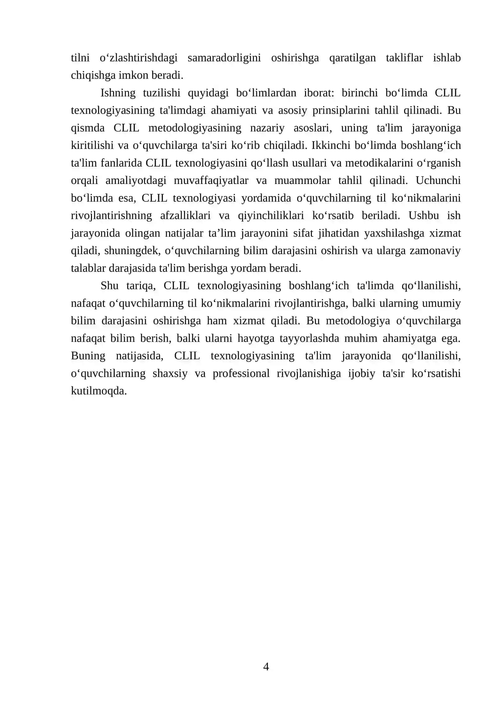 CLIL texnalogiyasini boshlangʻich taʼlim fanlarida qoʻllash imkoniyatlari 4
