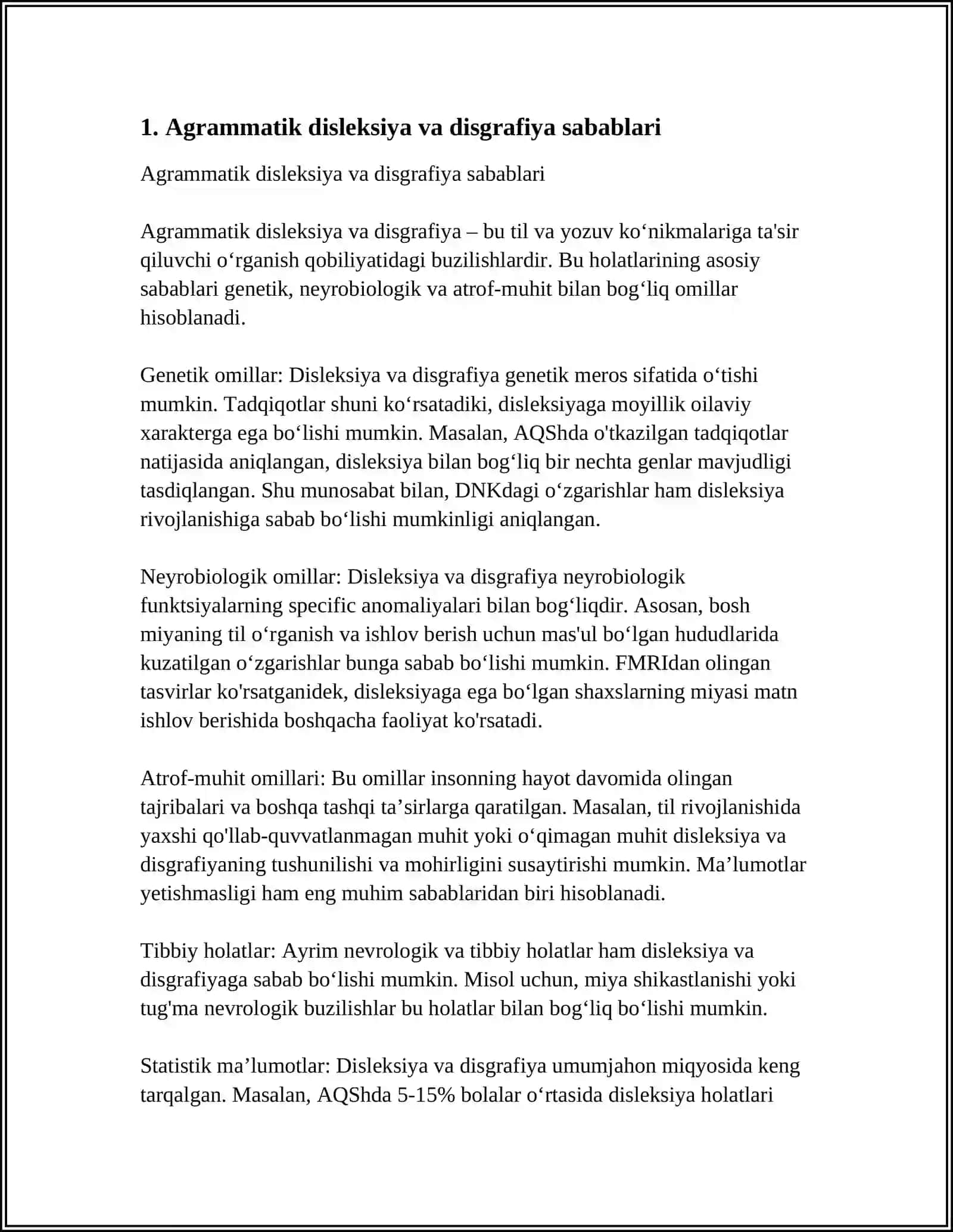 AGRAMMATIK DIZLEKSIYA VA DIZGRAFIYANI BARTARAF ETISH 4
