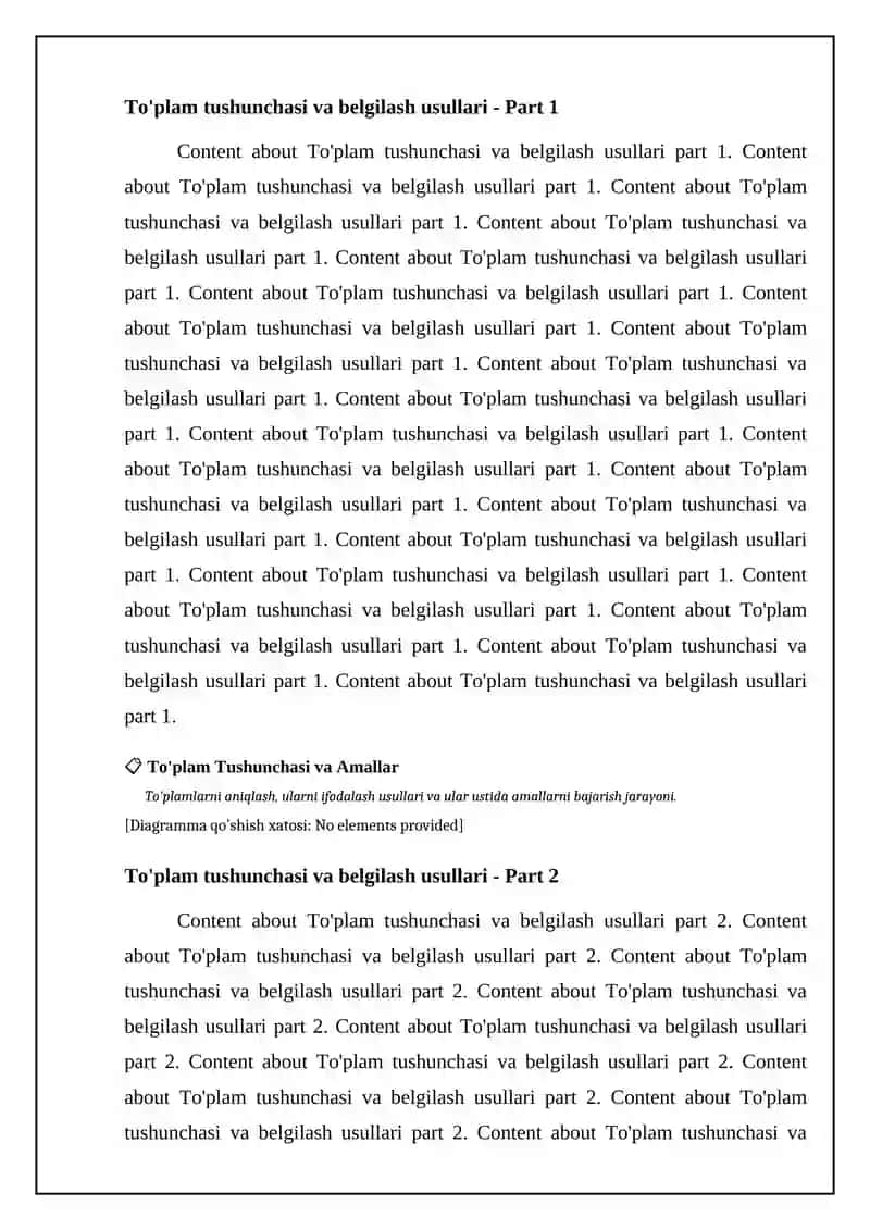 To'plam tarifi.To'plam ustida amallar 4