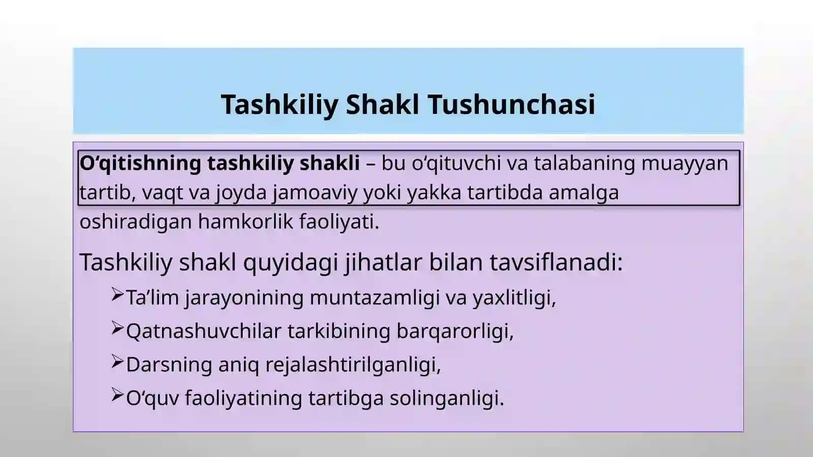 Maxsus fanlarni o‘qitishni tashkiliy shakllari 4