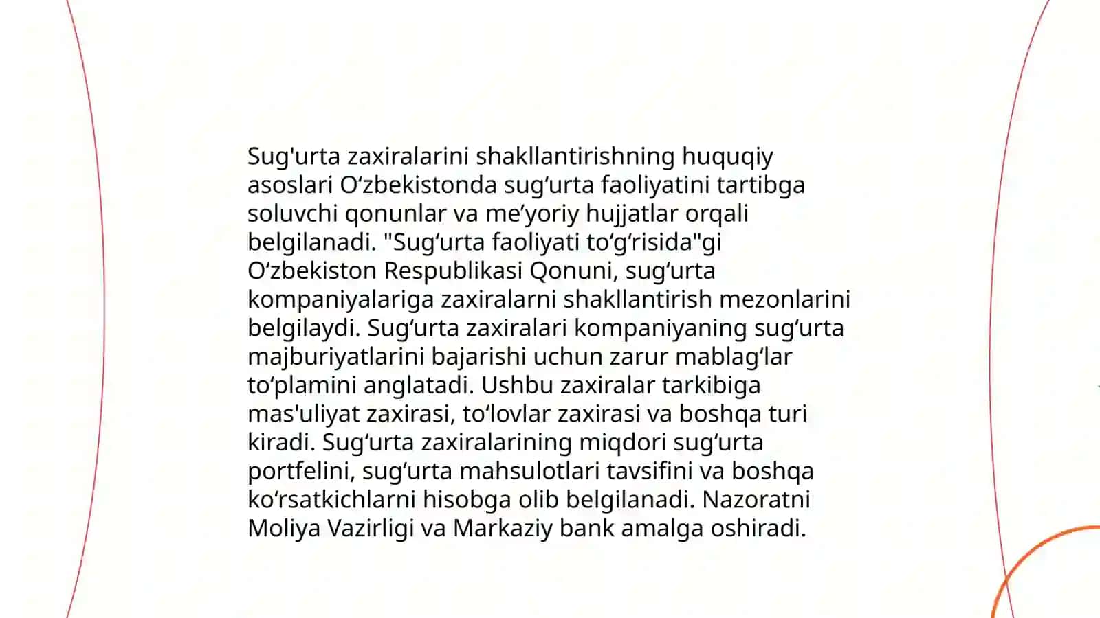 Sug‘urta zaxiralarini shakllanish mexanizmi va muammolari 4