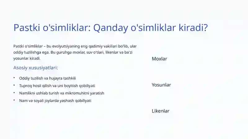 O'simliklar: Tabiatning Hayotiy Qatlamlari 4