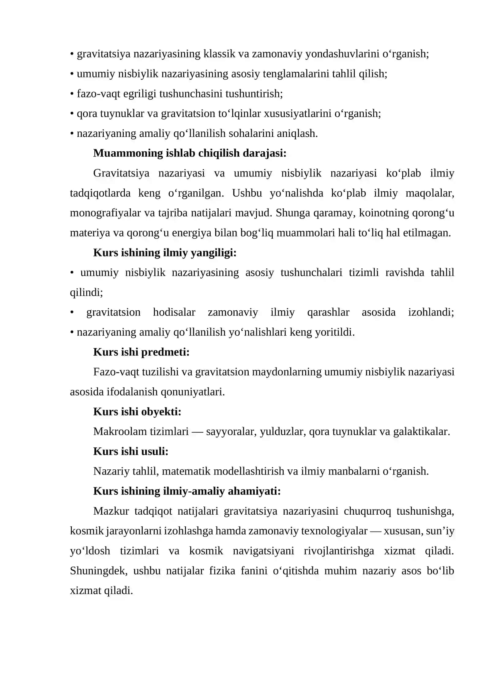 Gravitatsiya nazariyasi va umumiy nisbiylik asoslari 4