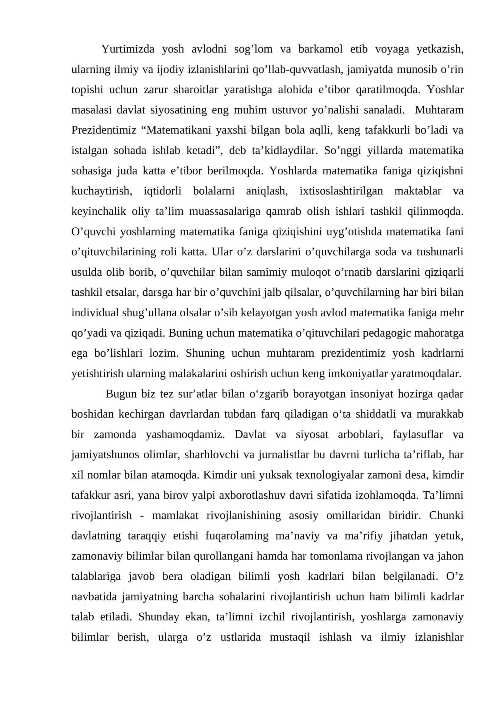 Musbat hadli qatorlar yaqinlashish alomatlari 4