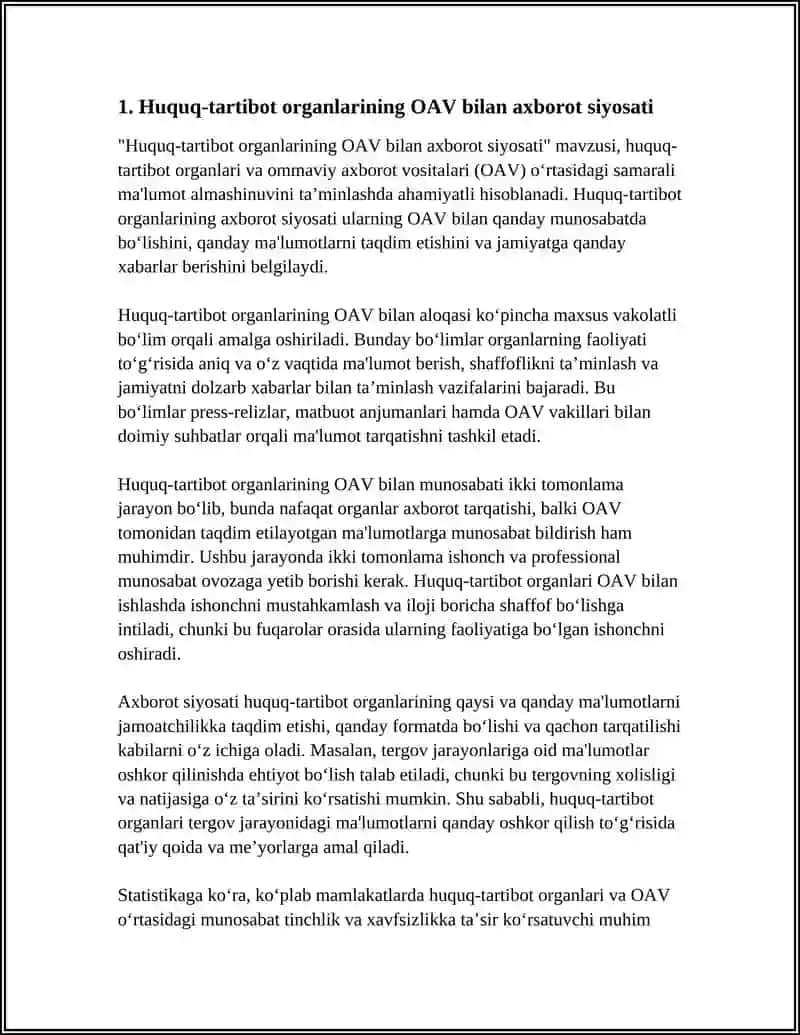 HUQUQ-TARTIBOT ORGANLARI BILAN OAV MUNOSABATI 4