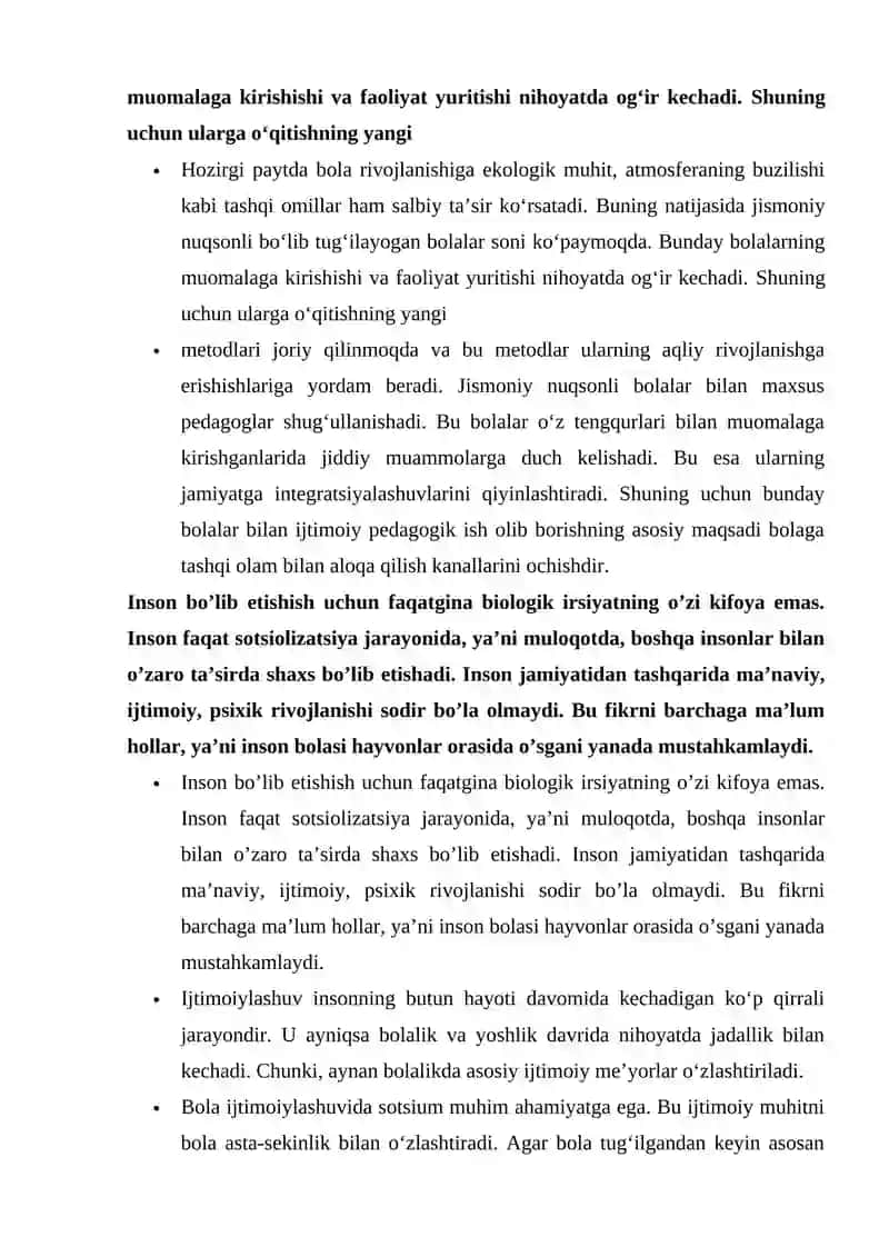 BIOLOGIK VA IJTIMOIY OMILLARNING BOLA RIVOJLANISHIGA TA'SIRI 4