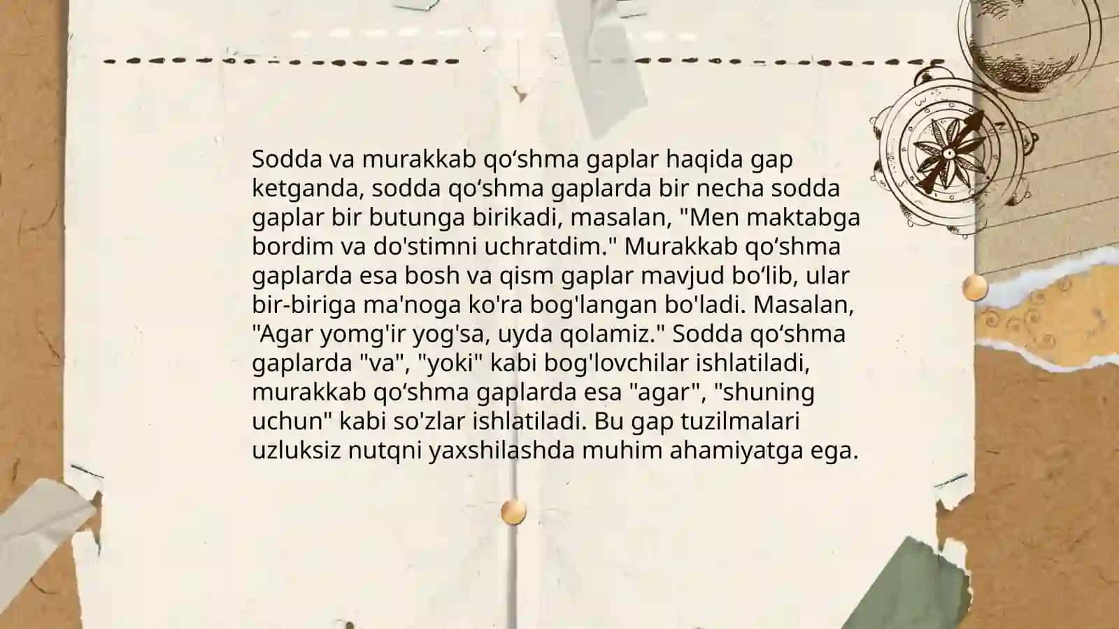 Qoʻshma gaplar tasnifi 4