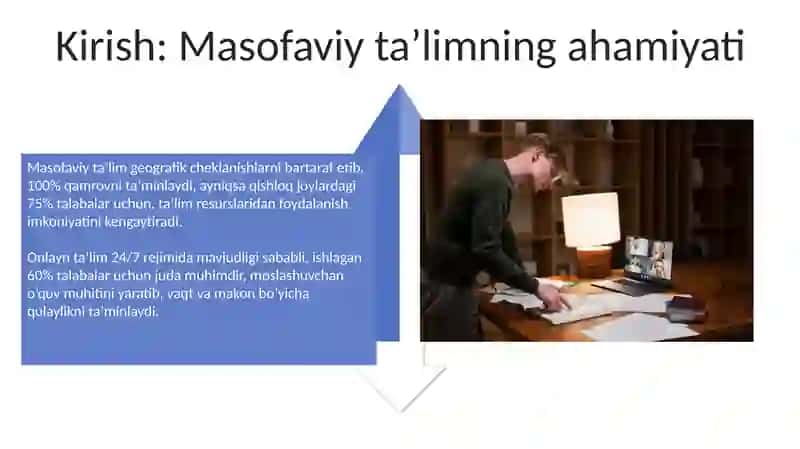Masofaviy ta'lim tizimining tarkibiy qismlari va bosqichlari 4
