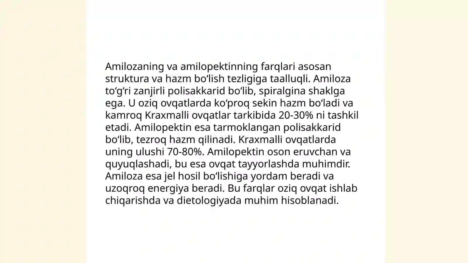 Pektinlar Amilopektinlar 4