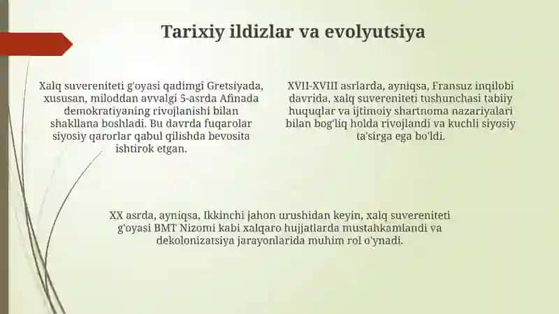 Xalq hokimiyatichiligining konstitusiyaviy asoslari 4