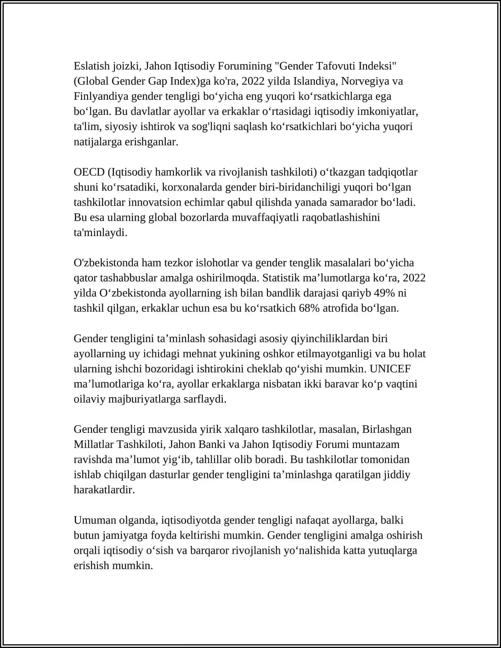 IQTISODIYOTNING GENDER JIHATLARI 4