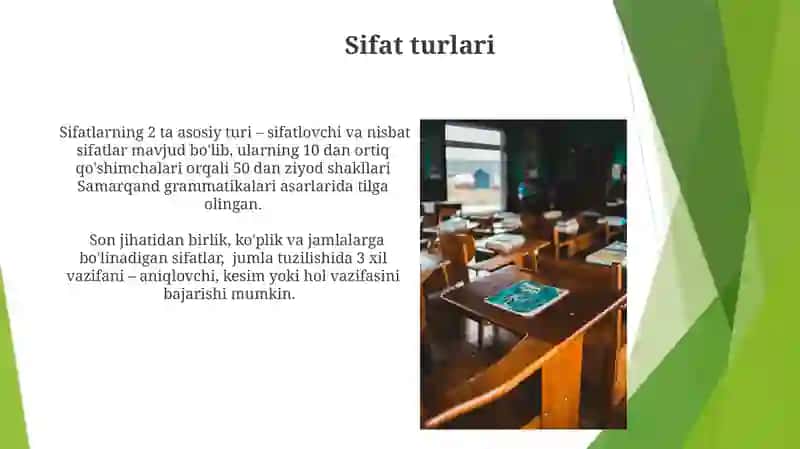 Sifat turlari 4