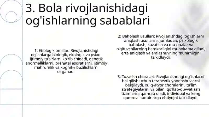 Psixologik Va Pedagogik Kuzatishlar Va Bolalar Rivojlanishida OgʻIshlarni Korreksiyalash Usullari 4
