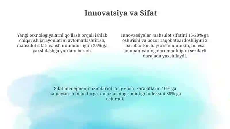 Sifat va raqobatbardoshlik 4