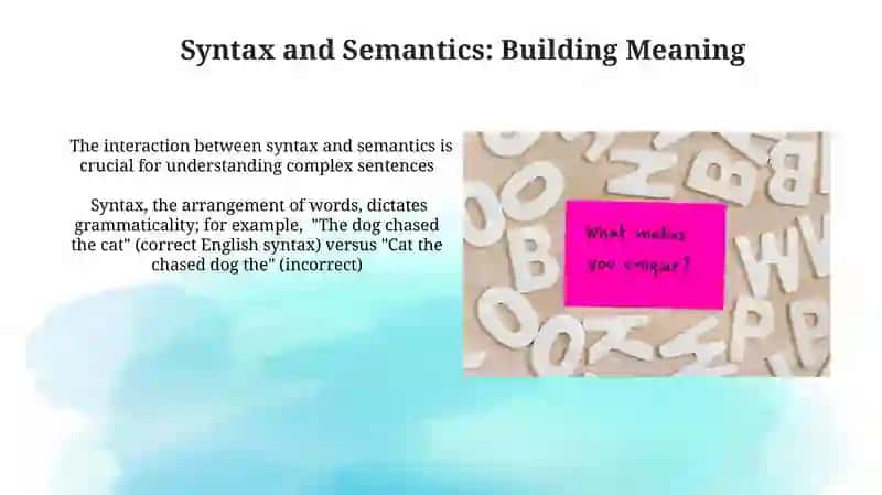 Syntactic Relationships and Meaning 4