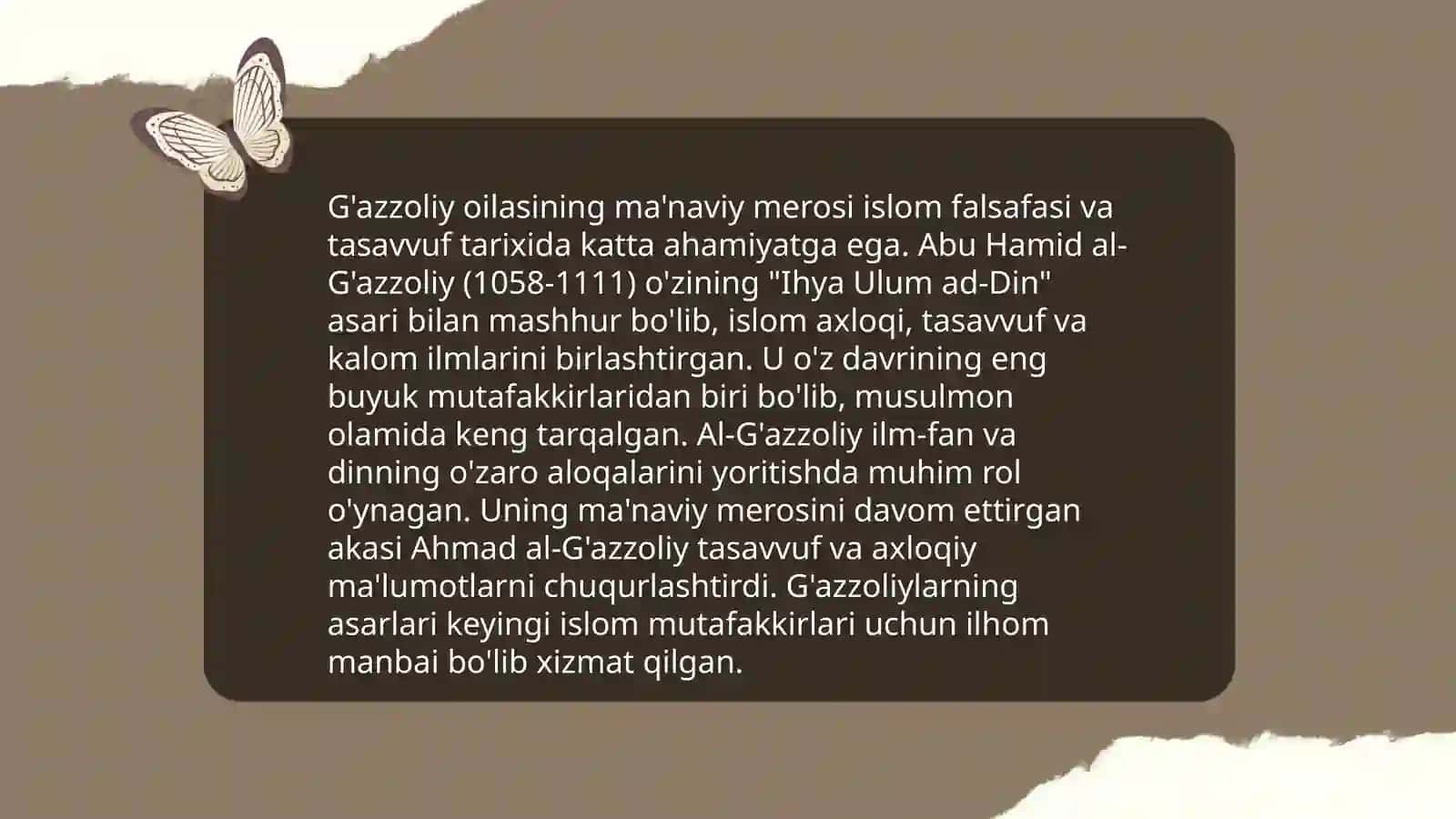 Ahmad G'azzoliyning hayoti ijodi va asarlarining ahamiyati 4