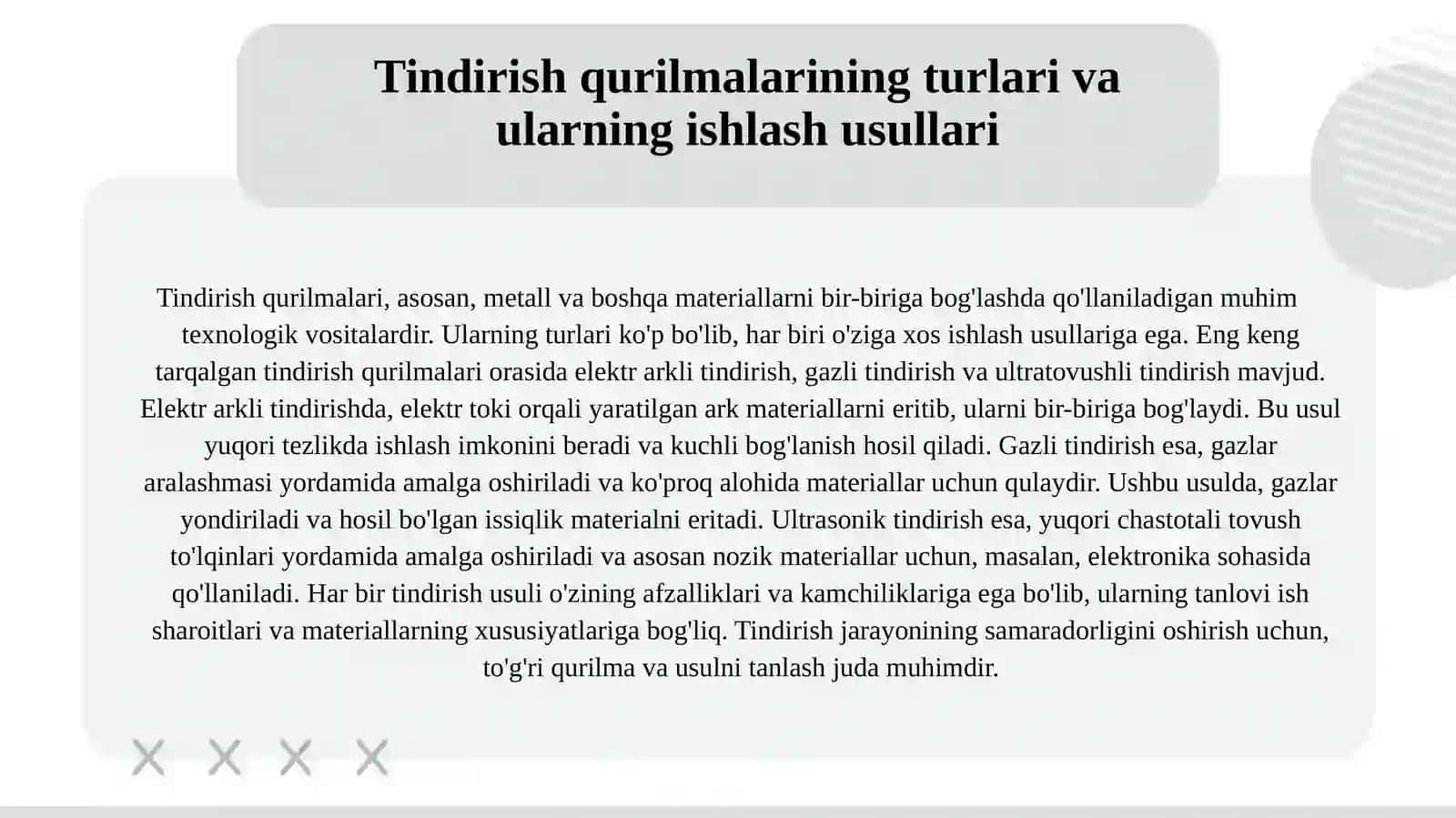 Tindirish qurilmalari 4