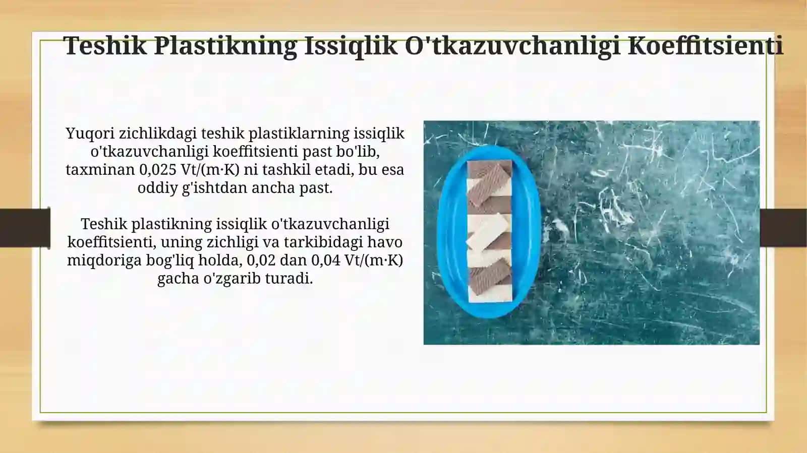 Gözenekli plastmassa devor materiallari 4