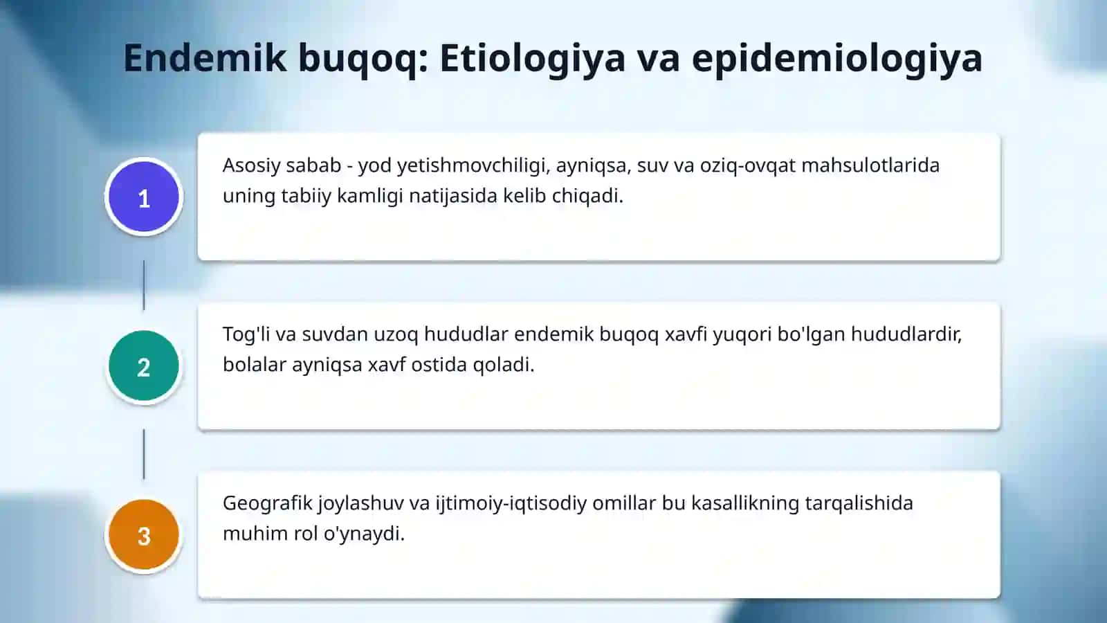 Endemik buqoq va gipotreoz patogenizi va davolash usullari 4
