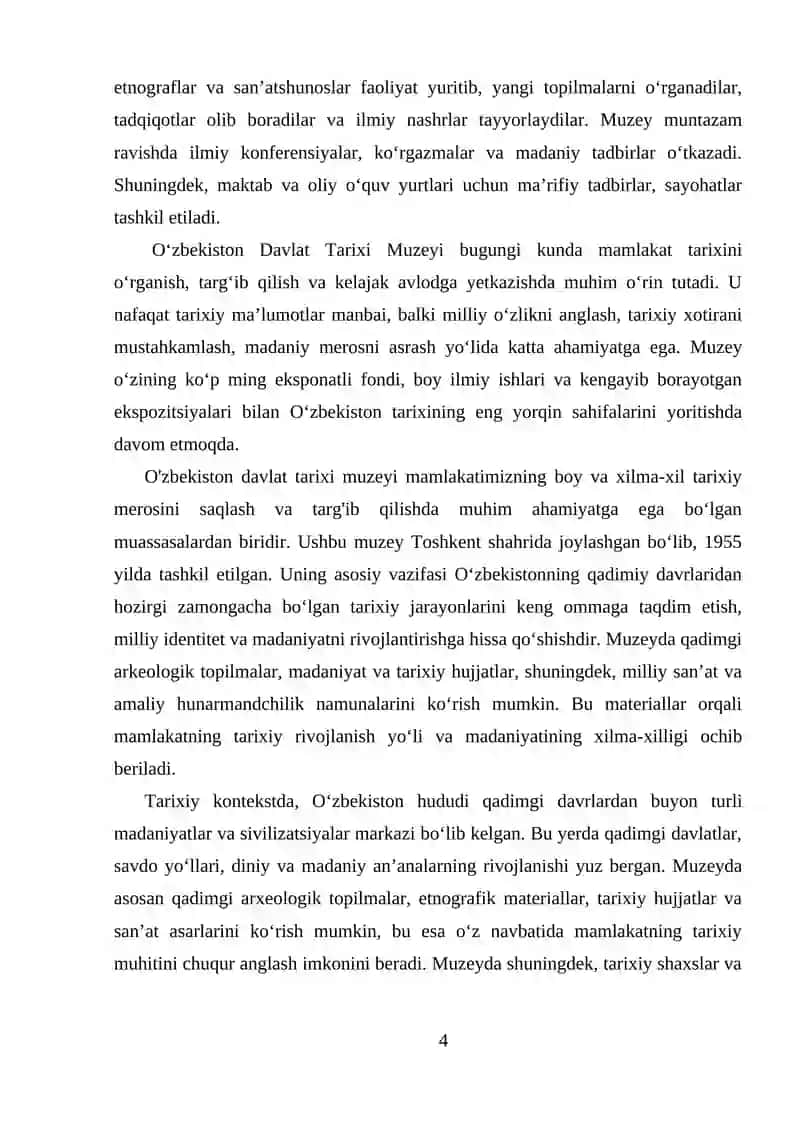 O'zbekiston Davlat Tarixi Muzeysi 4