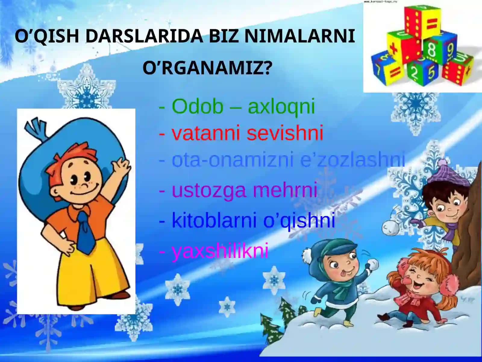 Abdurahimova Dilfuzaning bir soatlik darsining 4