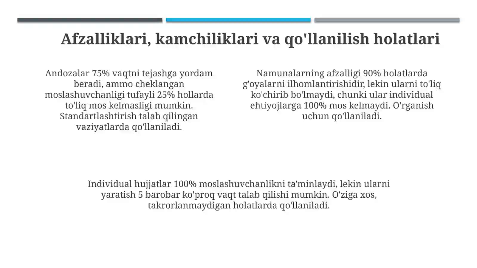 Andoza, Namuna va Individual Hujjatlar: Asosiy Tushunchalar va Farqlar 4