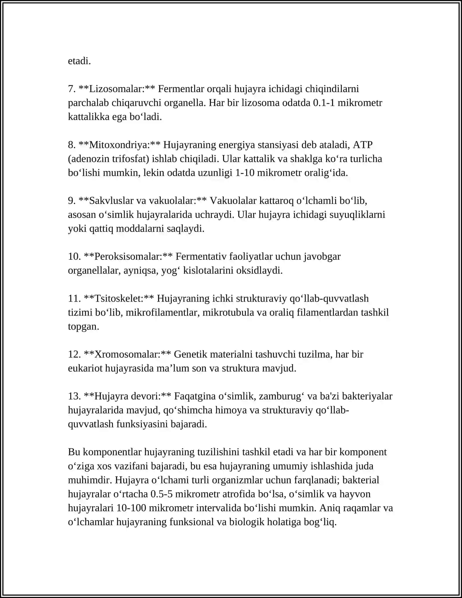 HAYOTNING MOLEKULYAR ASOSLAR 4