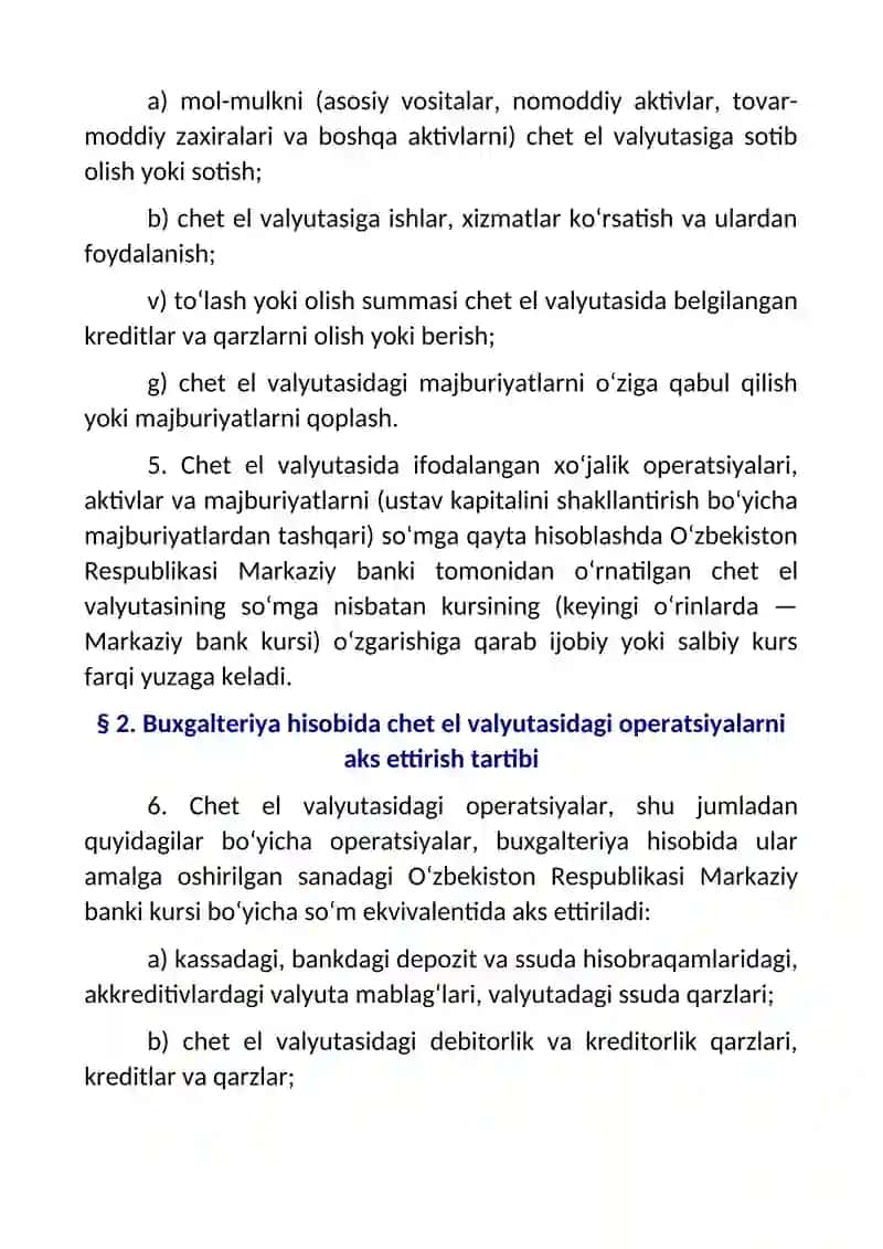 "Pul mablag'lari harakati to'g'risidagi hisobot" 4